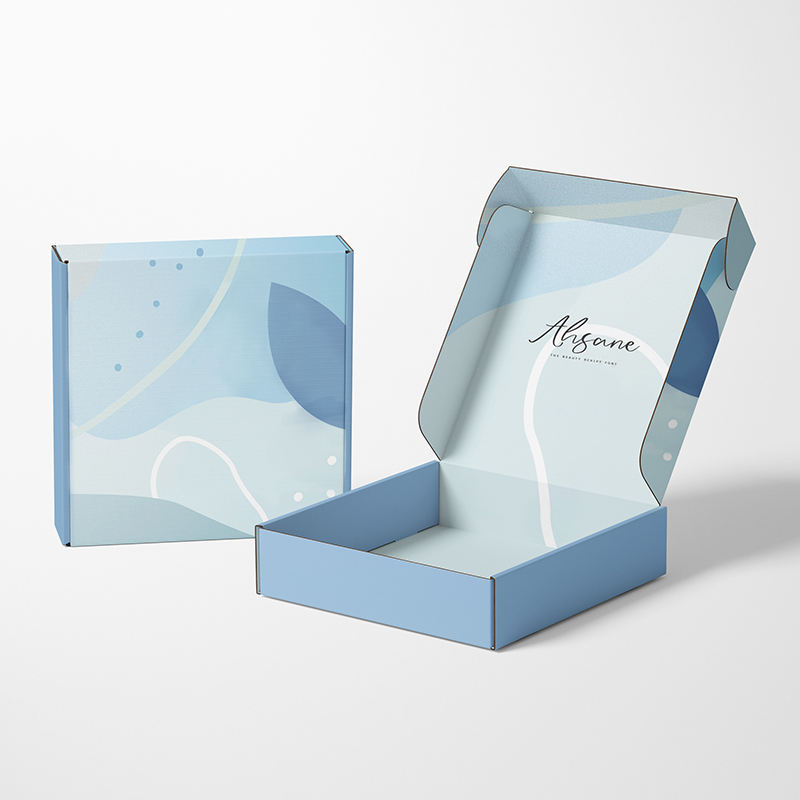 Custom Colorful Folding Corrugated Craft Paper Shipping Mailer Boxes Add Your Own Logo