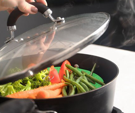 Multifunctional High Quality Cooking Steamer Silicone Folding Basket Food Cooking Steamer