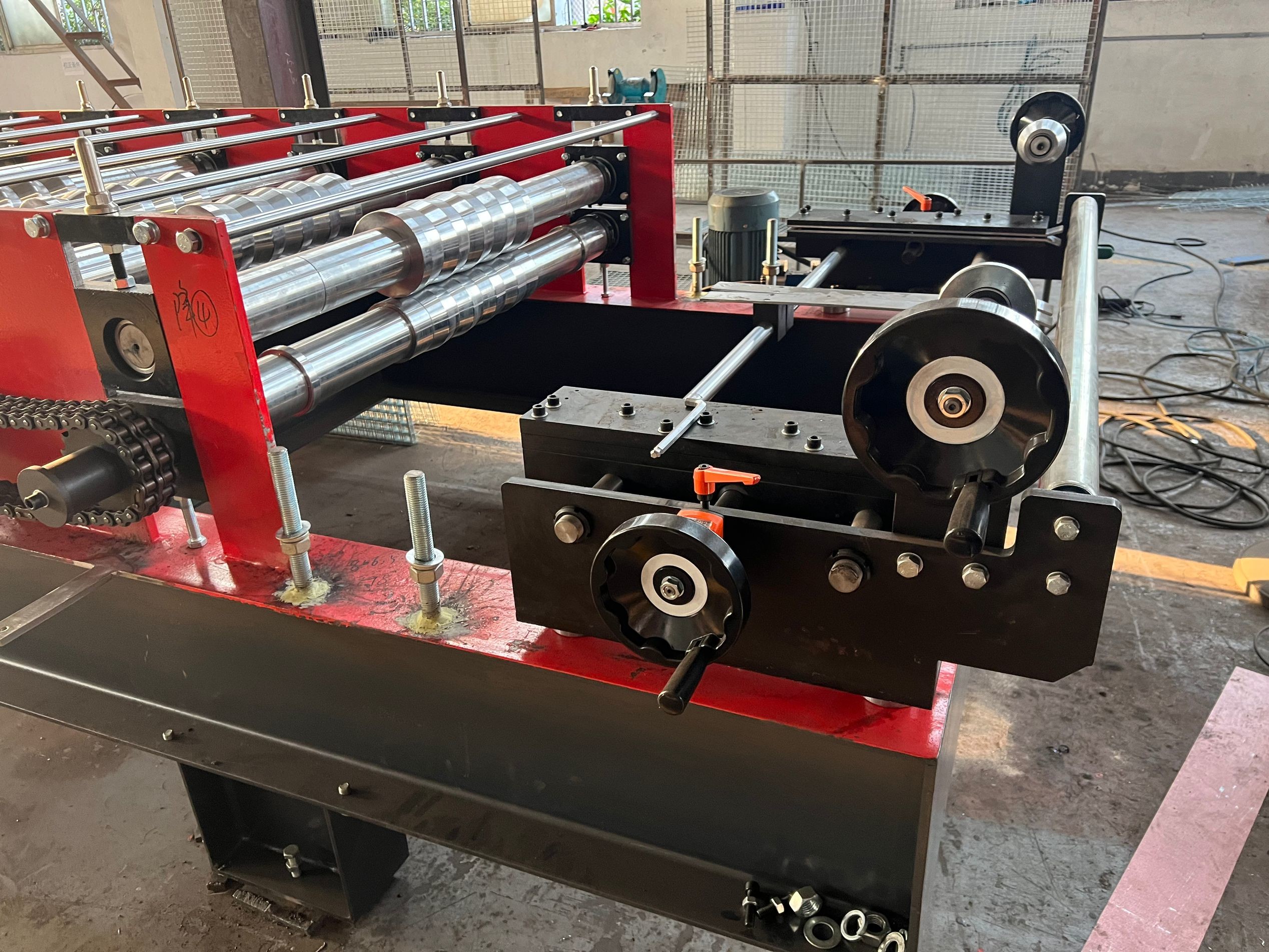 0-30m/min High Speed 26-29GA R Panel PBR Roof Sheet Roll Forming Machine