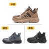 Buy cheap Microfiber+Flying Knit Men'S Comfortable Security Boots Steel Toe Kevlar Mid from wholesalers