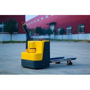 Warehouse Electric Pallet Truck With Emergency Reverse Switch Operating Handles
