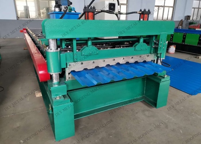 0.8mm Trapezoidal Roll Forming Machine Cr12 Corrugated Sheet Metal Equipment