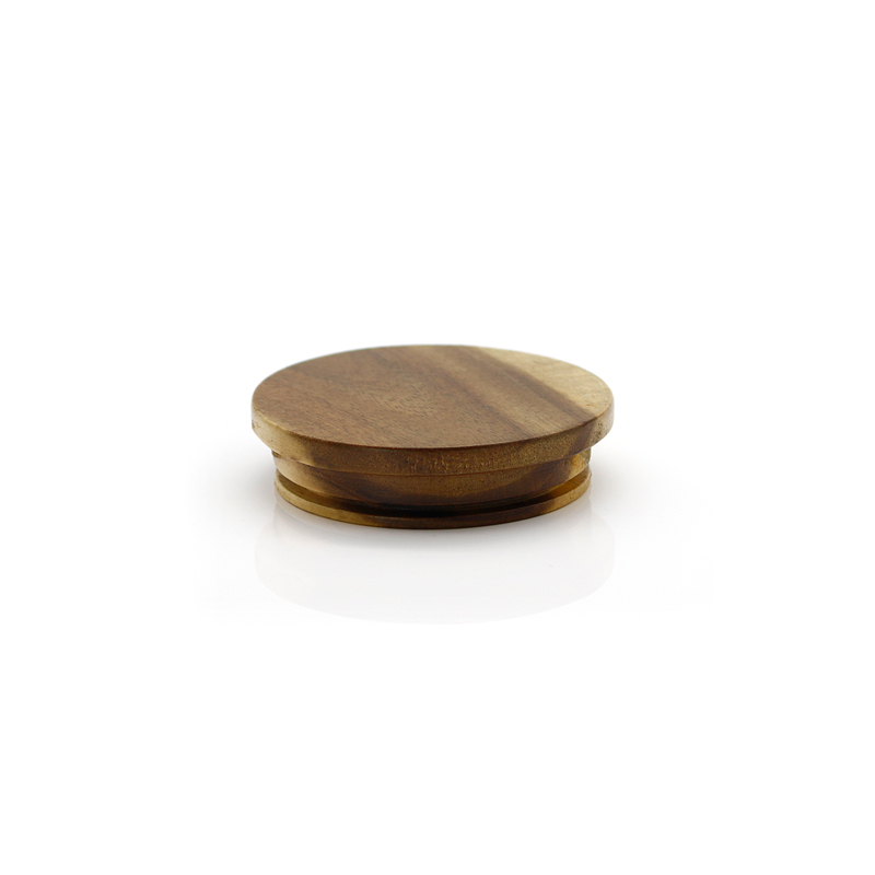 Decorative Wooden Jar Lid Dustproof Spice Jar Acacia Lid Silicone Mug Cup Cover