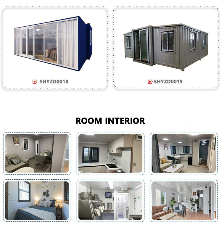 EPS Sandwich Panels Wall 20ft 40ft 3 Bedrooms Collapsible Expanding Container Home House