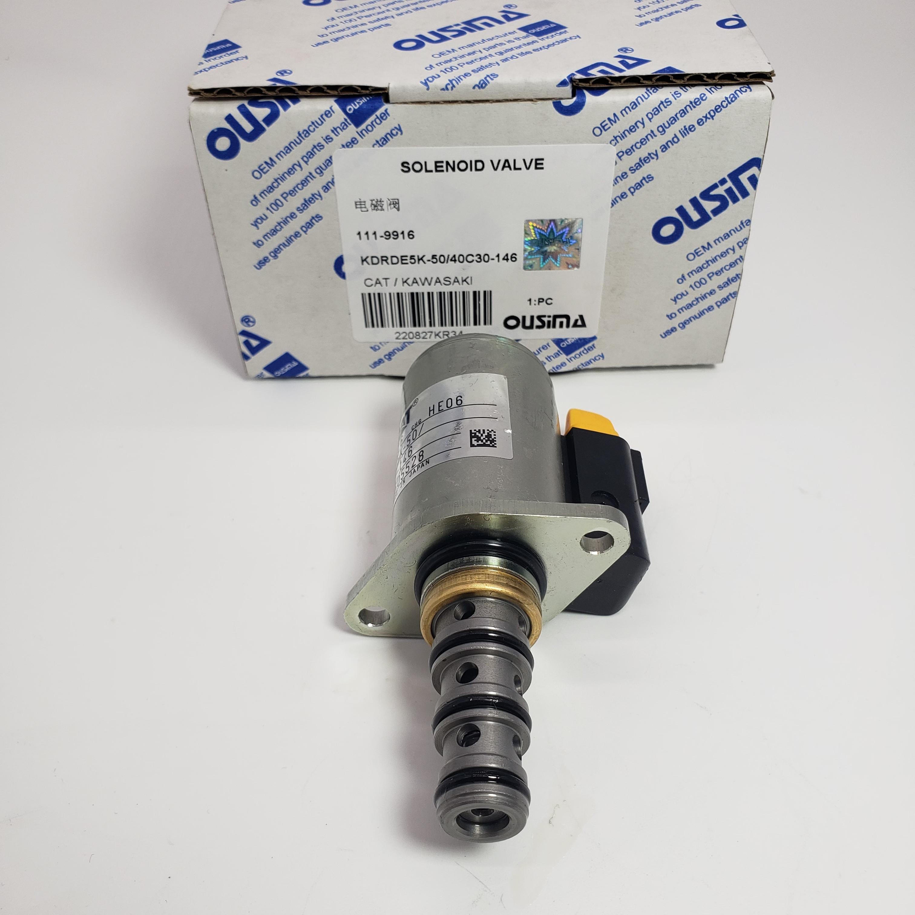 Hydraulic Pump Solenoid Valve 111-9916 KDRDE5K-50/40C30-146 For E320D E330D KAWASAKI