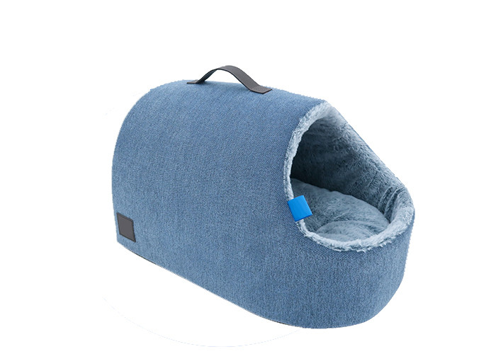 Memory Foam Medium Size Washable Dog Bed Pet Cages Cloth Cave House 65CM