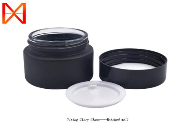 Round Face Cream Jar , Eco Friendly Cosmetic Jars Destructive Visible Light