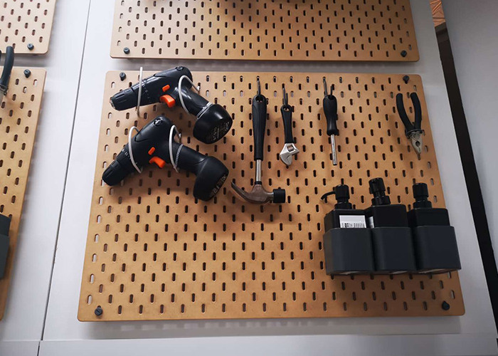 750kg/m3 MDF Pegboard Wood Photo Frame Perforated Hardboard With Holes