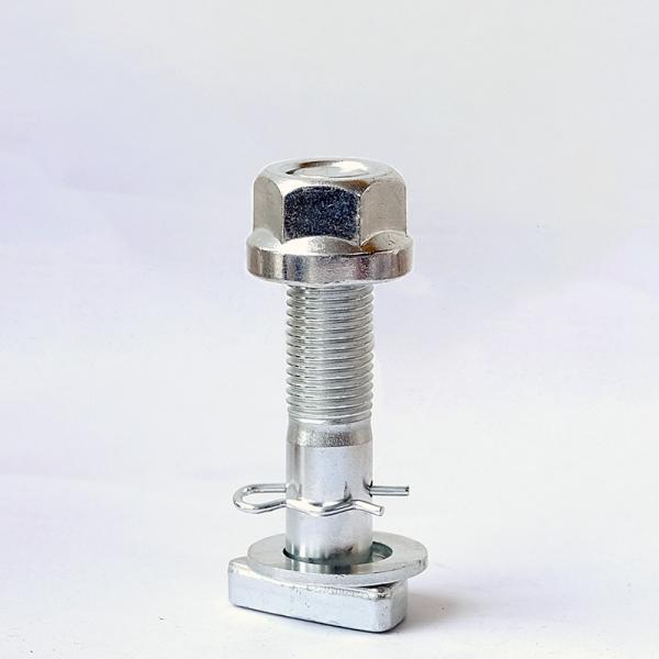 Heavy Truck Auto Parts Electroplated Wheel Bolt Bolt On Hub M20X2.0X130 10.9 12