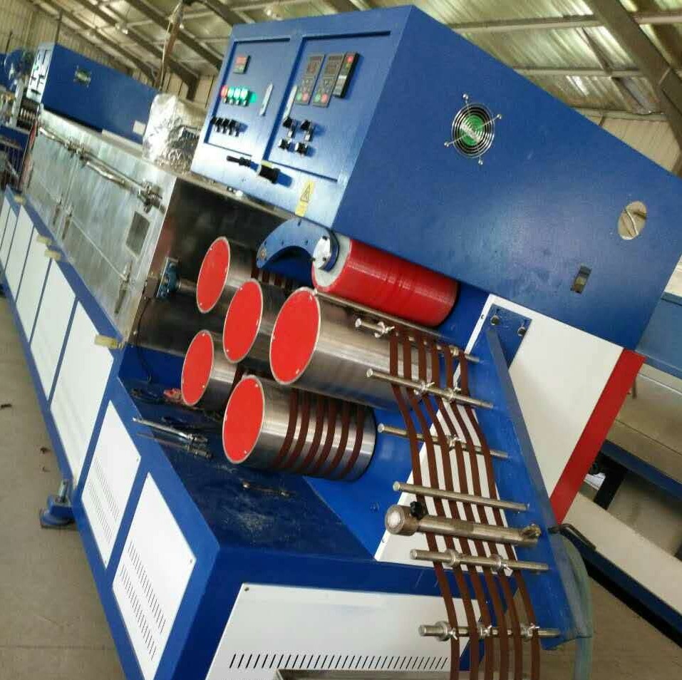 Double Screw Automatic PP Strap Making Machine Plastic Making Machine with 2 Lines Semi Auto Pp Strapping Machine