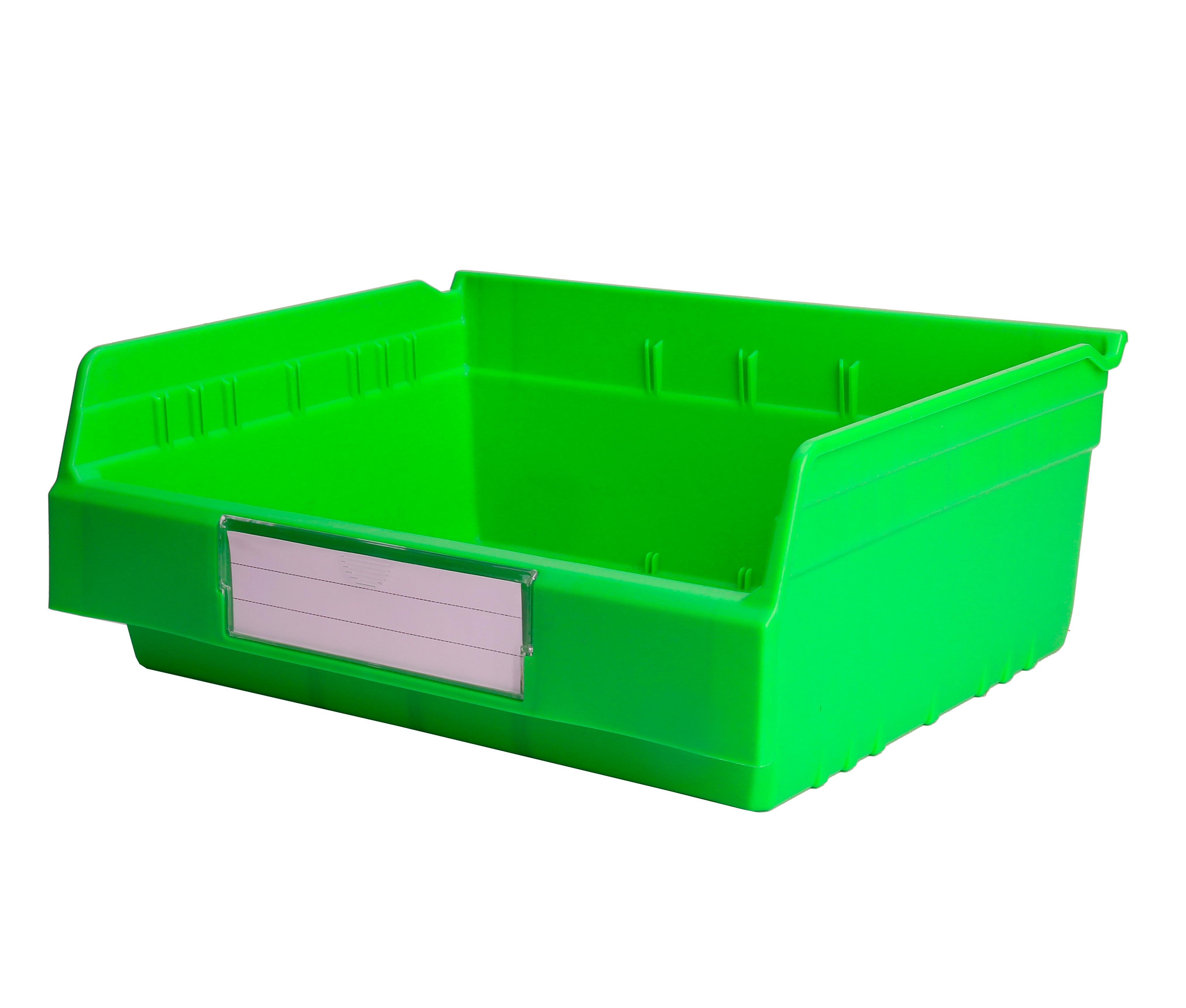PP Semi-Open Front Shelf Storage Bin with Dividers The Ultimate Warehouse Organizer