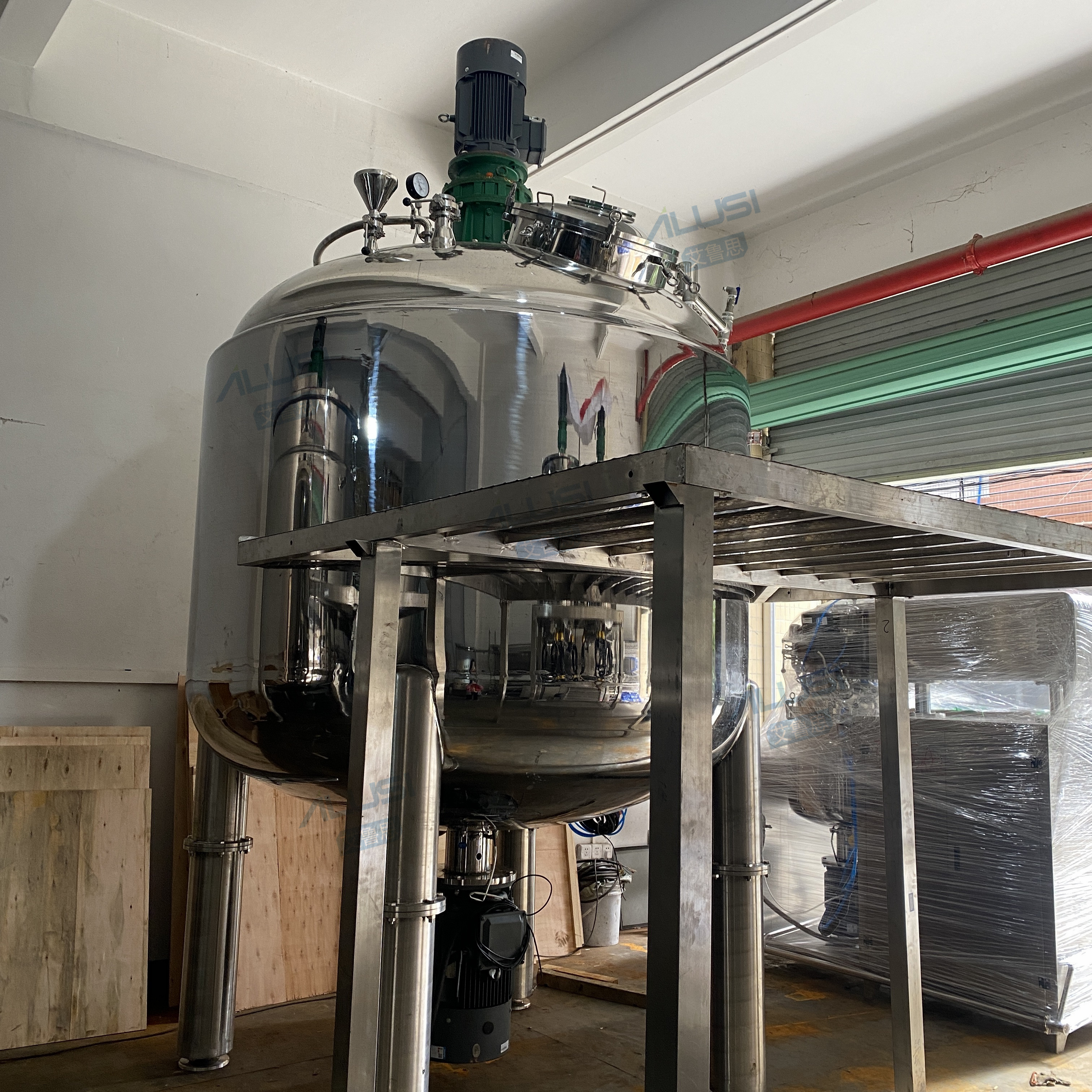 Cosmetic Factory Homogenizer Mixer Face Cream Mixing Machine