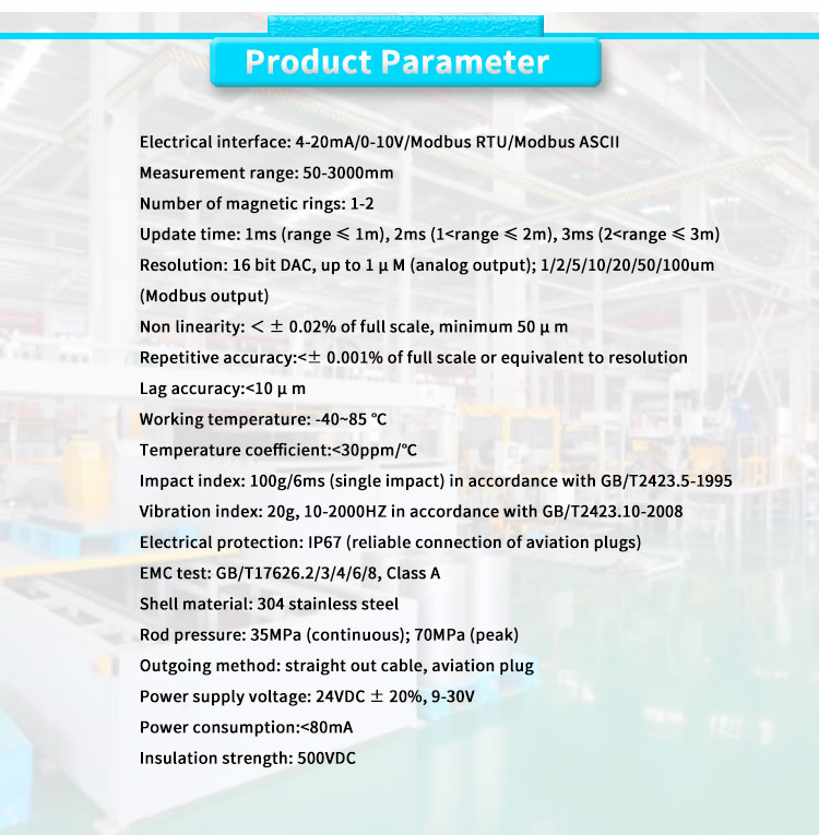 UBCZ-1000Y UNIVO Hydraulic Cylinder Water Oil Level Transmitter with Magnetic Sensors