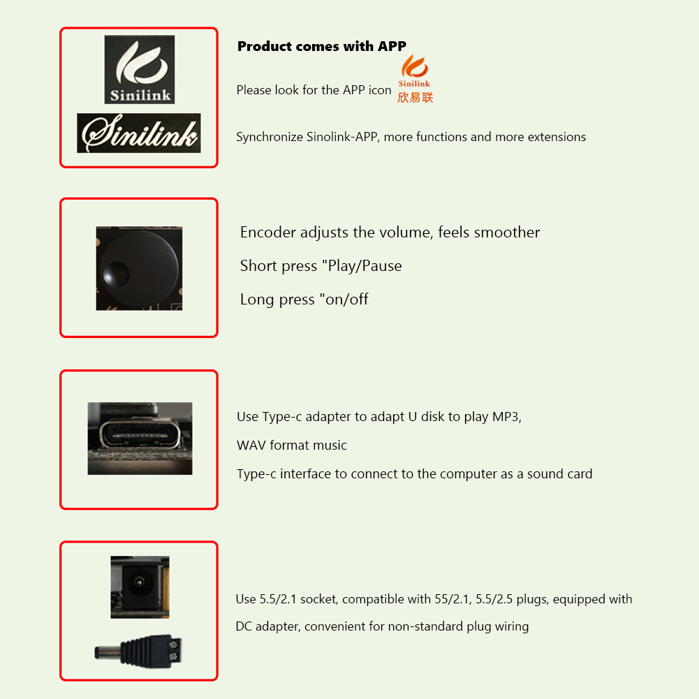 2x50W Dual Channel Speaker 3.5mm AUX Audio Stereo BT 5.0 Amp Digital HIFI Power Amplifier Board