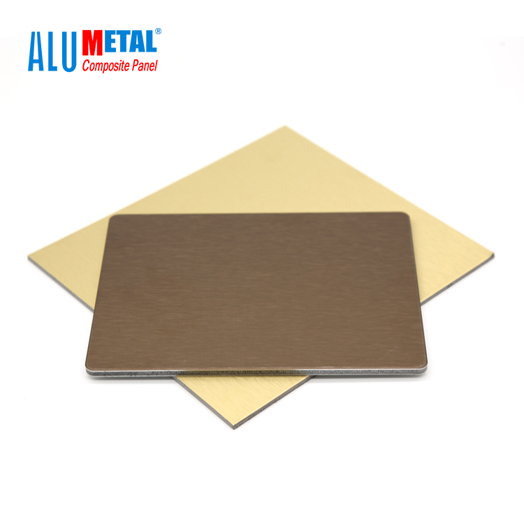 Alumetal Brushed Building Materials Interior ACP Wall Decorative Paneling Matte Color