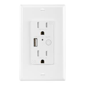 Home Automation Wifi Controlled Power Outlet 15A 125V