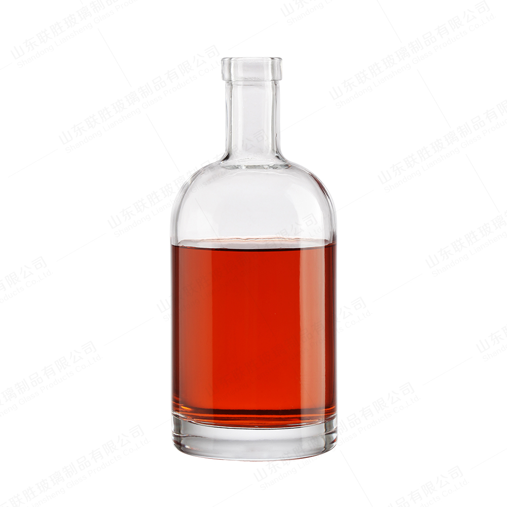 100ML 250ML 375ML 500ML Round Glass Bottle With Cork Healthy Lead Free Glass
