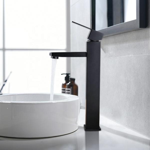 SUS304 Stainless Steel Vessel Single Hole Single Handle Basin Mixer in Chrome
