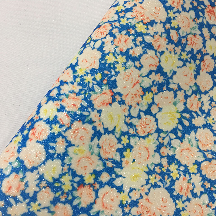 Elegant Printed Faux Leather Fabric Quick Drying Great Visual Effect
