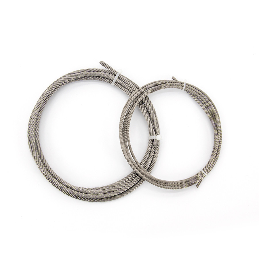 AISI 304 Stainless Steel Wire Ropes 35W*7 16mm - 24mm Wear Resistant For Outdoor Building