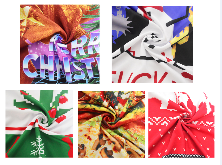 Custom 3d Sublimation T Shirt , Plus Size Mens Christmas Jumpers Xxxxl