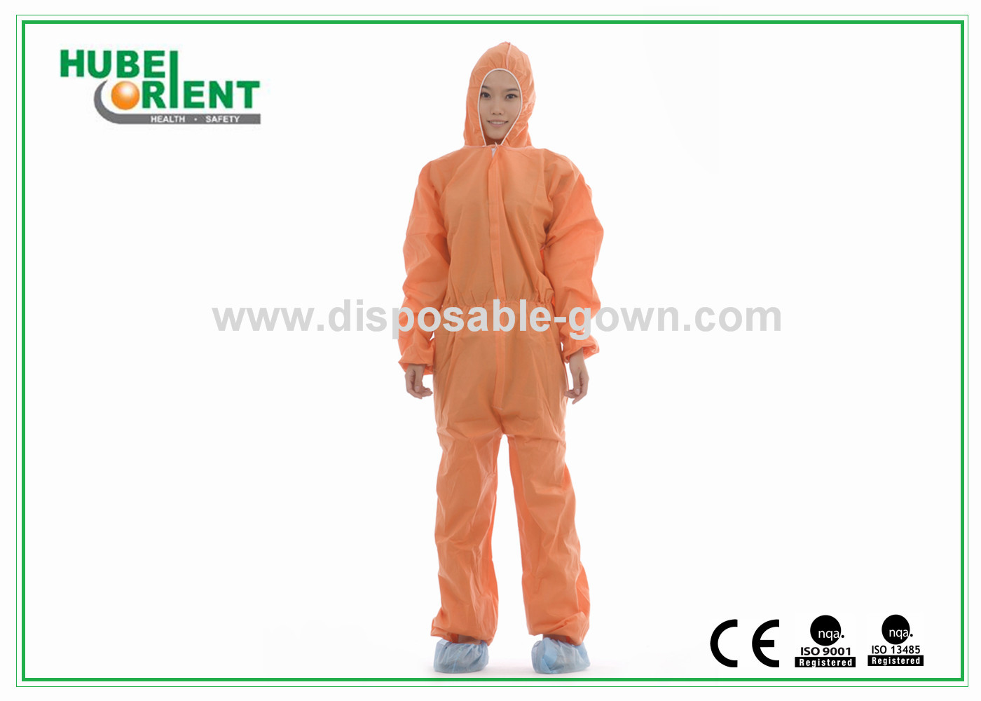 Disposable 50gsm Nonwoven Chemical Protective Clothing