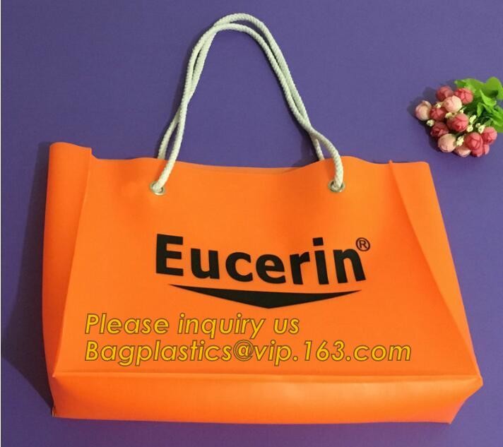 China manufacturer new arrive customized clear pvc handle bag,Portable Knotted Handle PVC Ice Cooler Bag For one Wine Bo