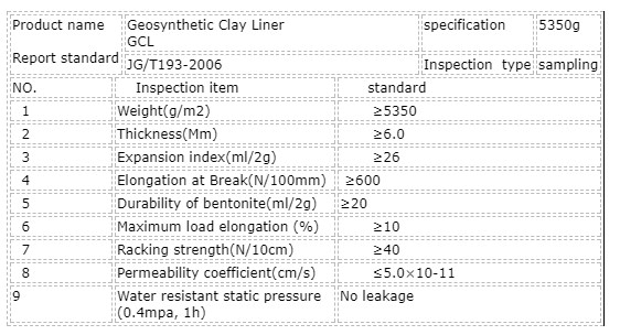 Onsite Training After-sale Service Waterproof Bentonite Mat Geosynthetic Clay Liner