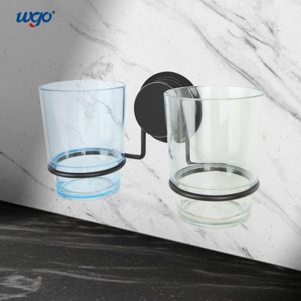 SS201 Stainless Steel Toothbrush Cup Holder 5kg Loading Suction Fixed