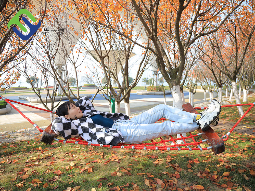 Customized Size Playground Equipment Combination Rope Hammock Swing