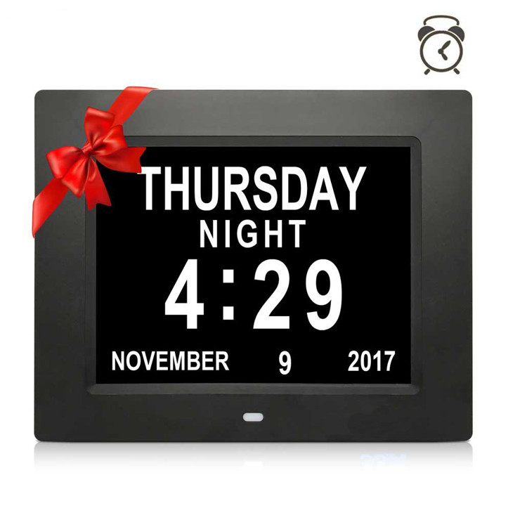 large digital wall clock with day and date for seniors,american lifetime day clock