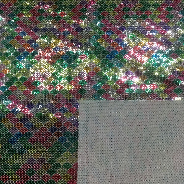 Heat Insulated Glitter Sequin Fabric Bulk Reversible Commercial House Decor