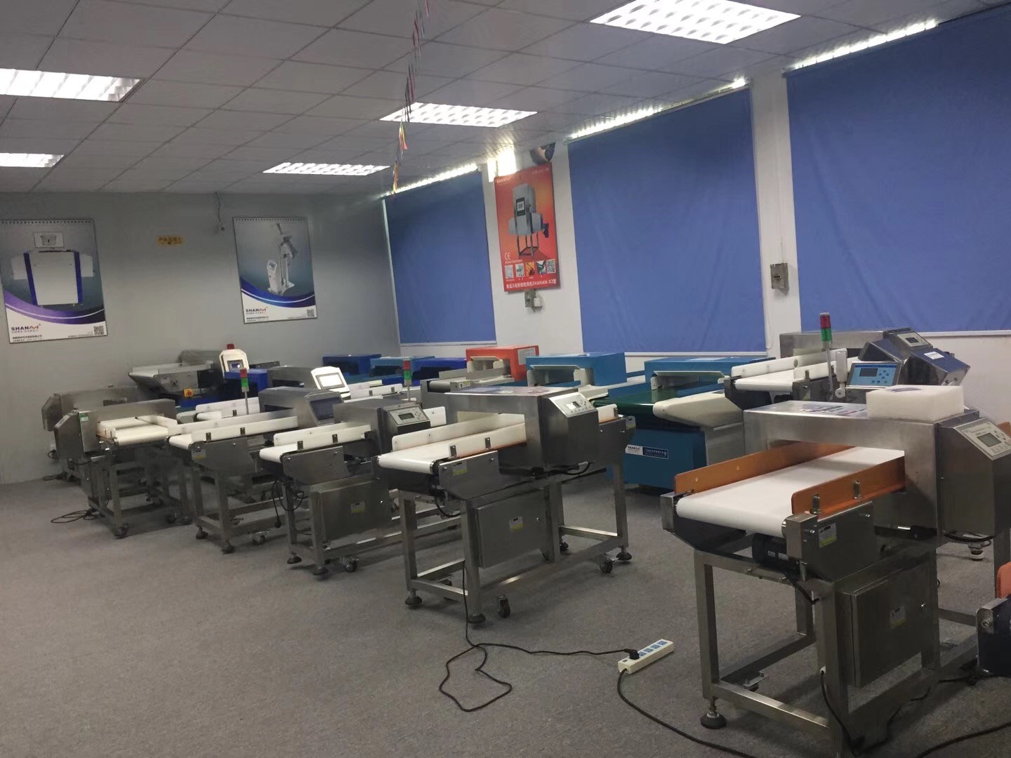 PVC / PU Belt Conveyor Metal Detectors Food Inspection Machines , Ferrous , Non-ferrous , 304 SUS