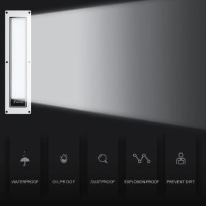 Aluminum Alloy LED Machine Work Light Linear Tube Oil Resistant 18W CNC LED Work