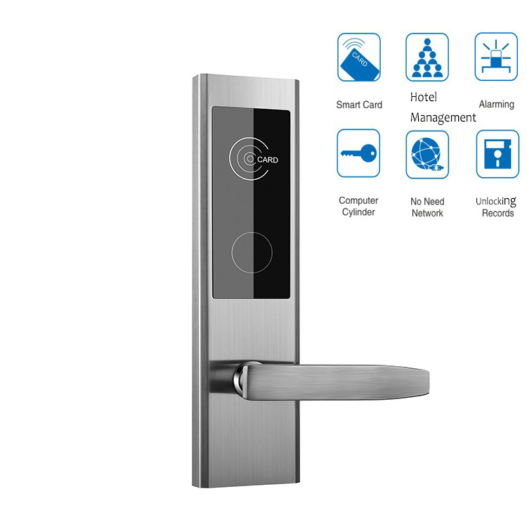 2 Years Waranty Key Card Hotel Electronic Locks with Hotel Mangement Software System
