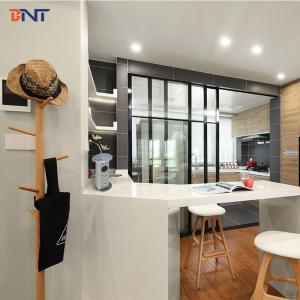 BNT touch pop up desktop socket with mini jack speaker and wireless charger