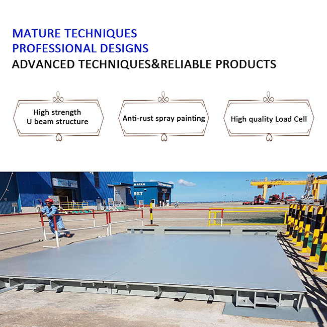 Truck Unmanned Weighing Systems , 100T Weigh In Motion Truck Scales