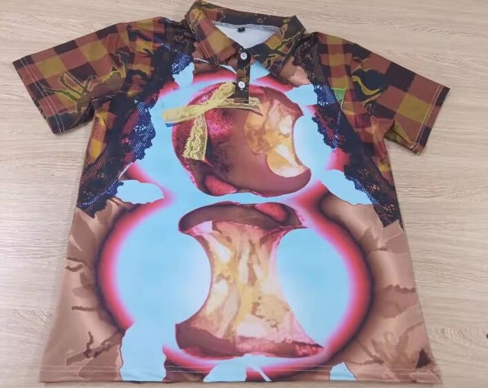 Customised All Over Sublimation Printing T Shirts 100% Polyester For Marathon