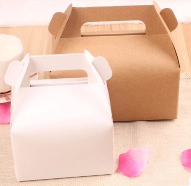 Wholesale custom Paper Cookies packing Cake Box with PVC window,Wholesale Plastic Square Birthday Wedding Packaging Clea
