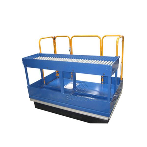 100 Lb Electric Stationary Lift Table 48x72 Pop-Up Ball Transfer Platform With