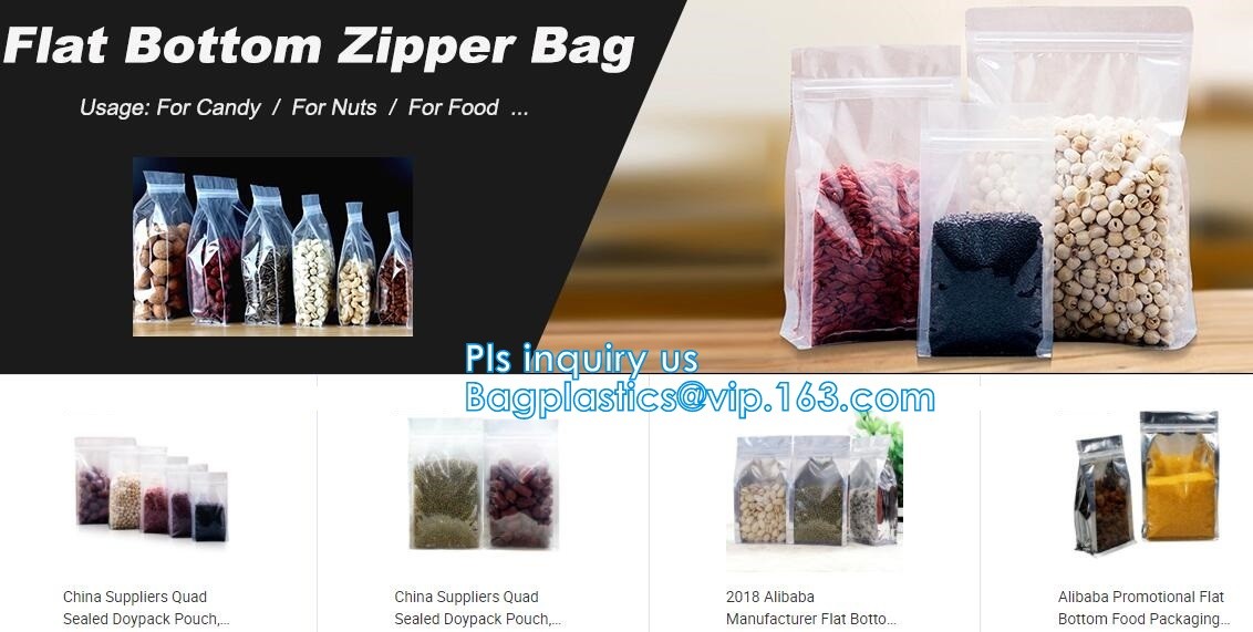 clear opp/cpp three side seal bag for beans,biscuits,cookies,pp cpp self-adhesive poly bag with glue tape,CPP BOPP plast