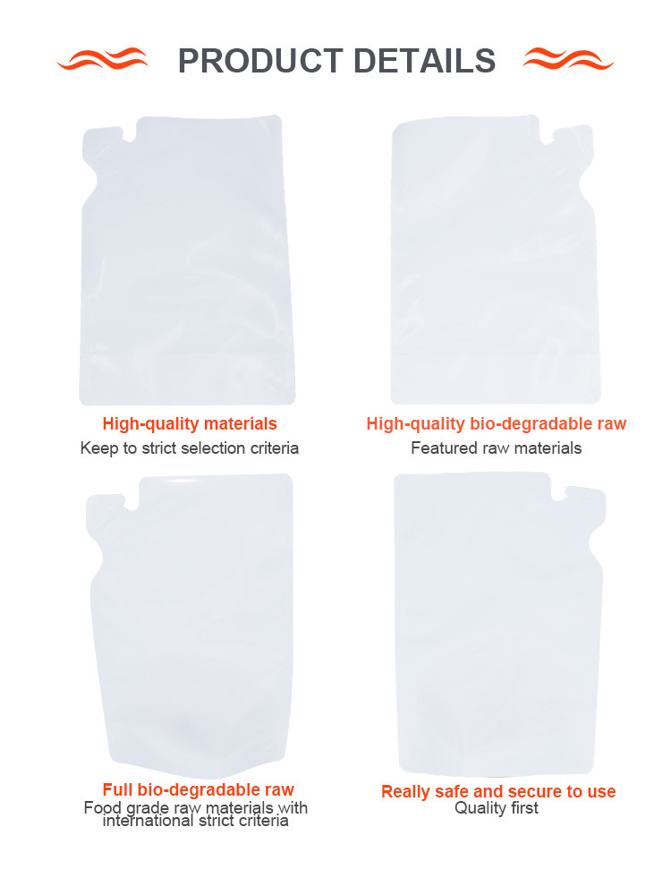 Leak Proof Travel Water Bag Recyclable Portable BOPA CPP Material