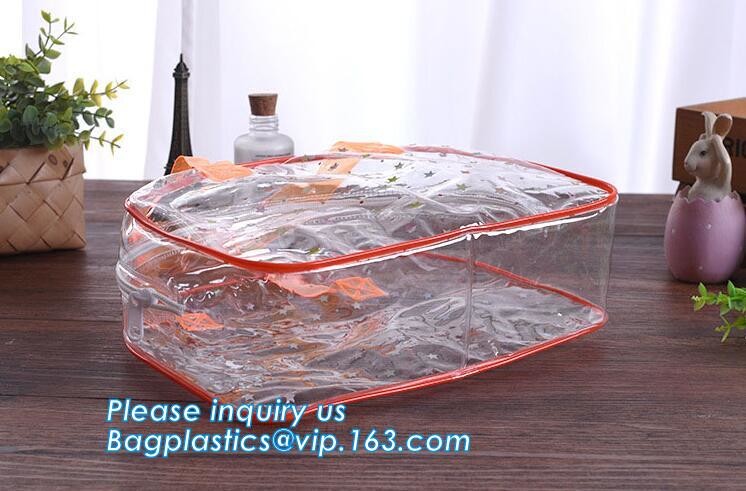 Girl Glitter PVC Fashion Cosmetic Bag, portable travel makeup bag cases bulk women handbag custom transparent clear pvc