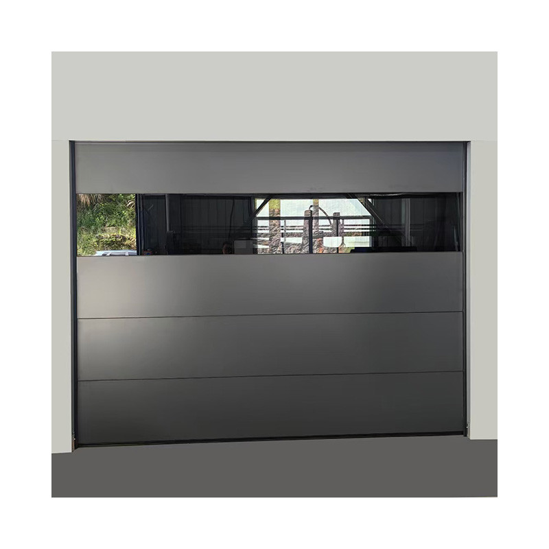 Aluminum Transparent Glass Automatically Garage Door For Residential Buildings