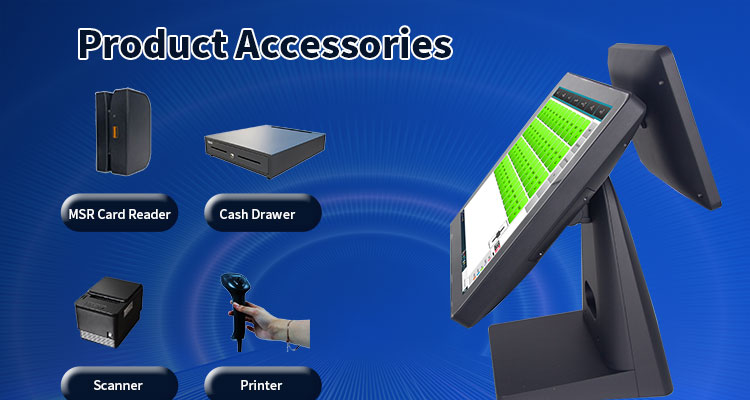 HDD-280A 15 inch Capacitive Touch Screen POS System with Win OS and SDK Function