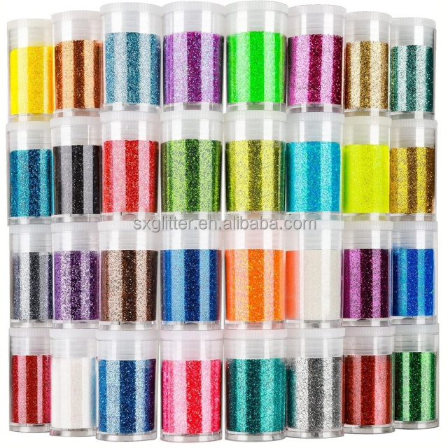 Ecofriendly Candle Making Bath Bomb Lips Soaps Resin Tumblers Art Nail Art Glitter Sticker Nails 10ml Jar Nail Powder Glitter