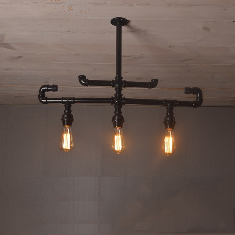 Loft Vintage Creative Industrial Wind Iron Pipe Pendent Lamp(WH-VP-211)