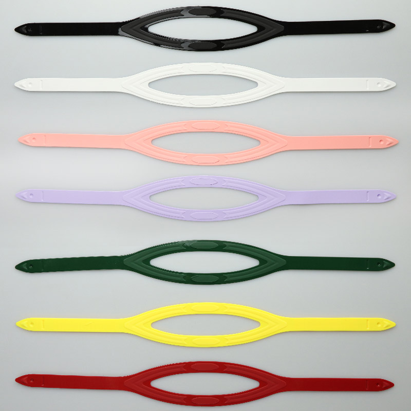 Purple Black Neoprene Snorkel Mask Strap Adjustable Length