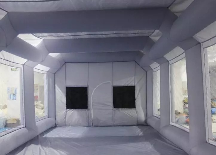 7m Long Inflatable Spray Booth With Blower Fire - Retardant EN14960 SGS CE