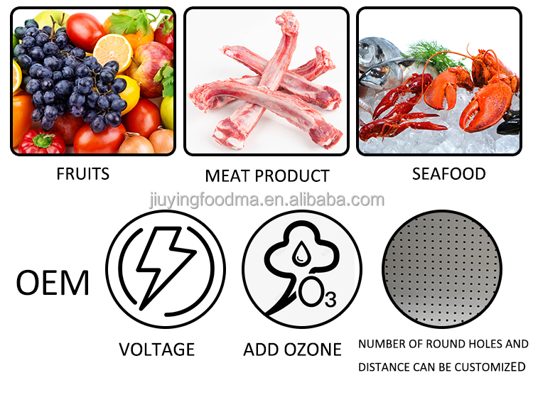 Jiuying 250L Single tank fruit and vegetable cleaning machine with full 304 stainless steel body